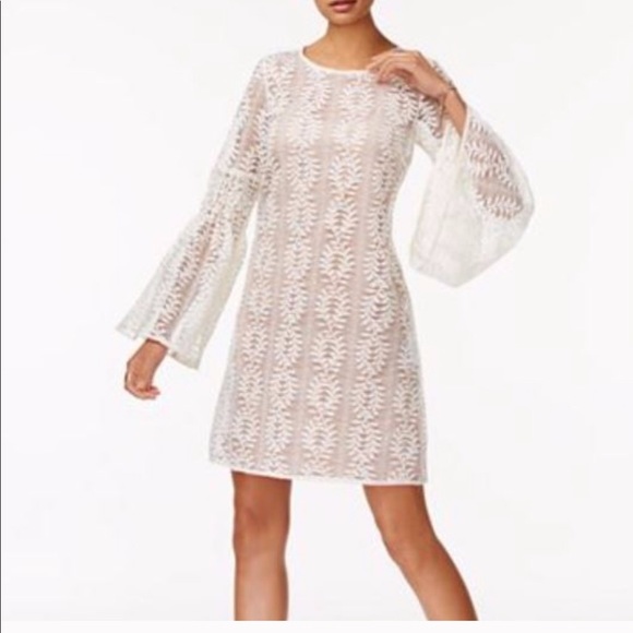 michael kors white lace dress